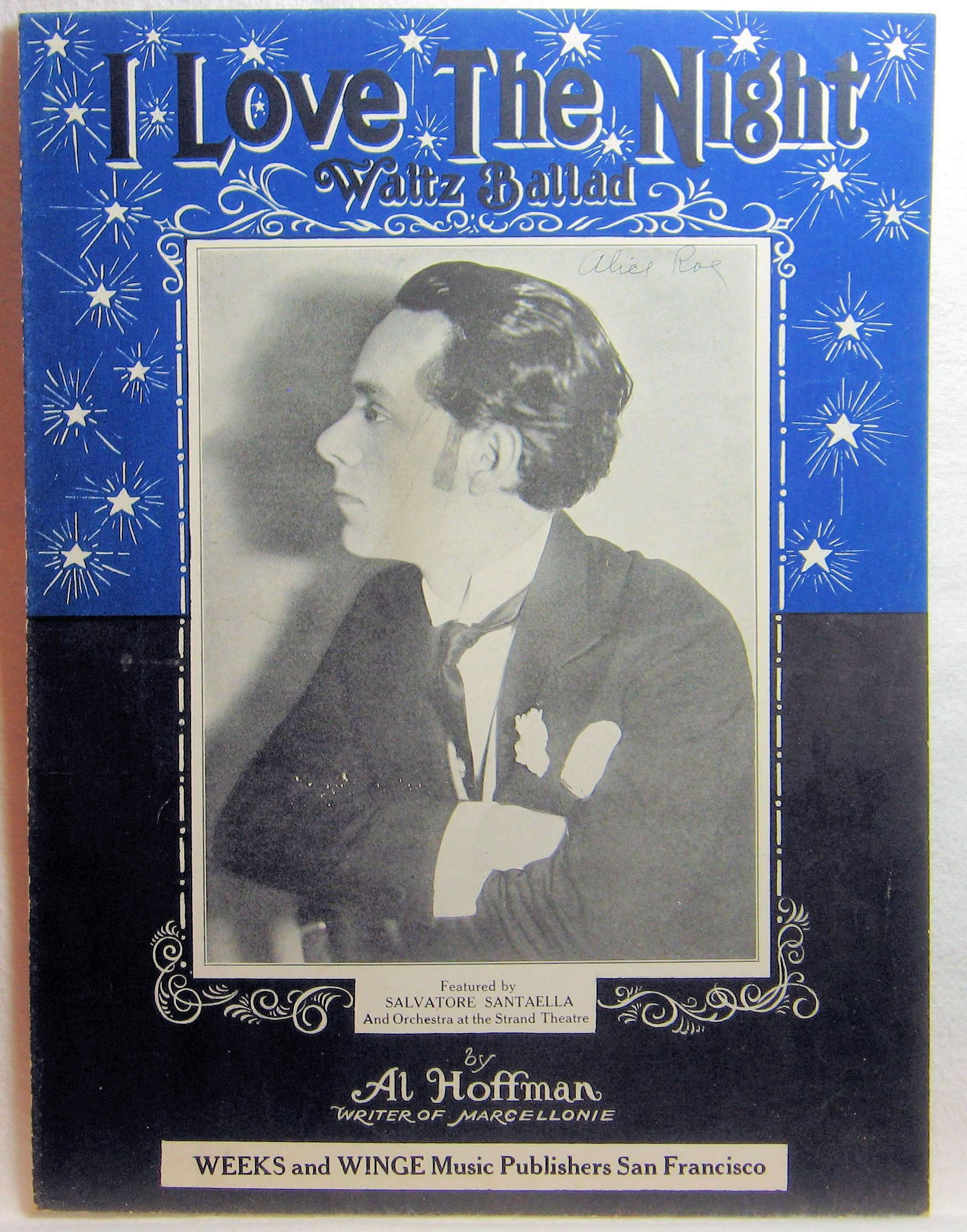 I Love The Night [Waltz-Ballad] 1925