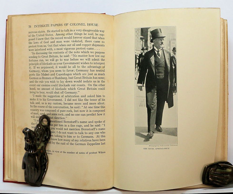 Thumbnail: THE INTIMATE PAPERS OF COLONEL HOUSE (Two Volume Set) 1926