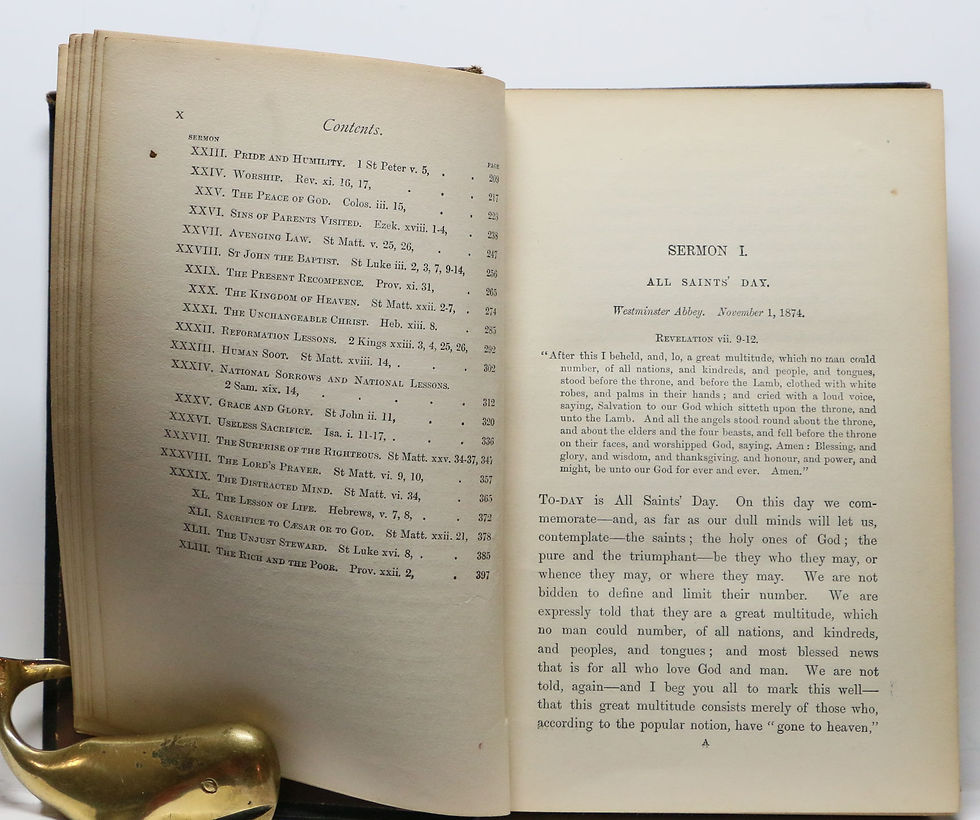 Thumbnail: ALL SAINTS DAY AND OTHER SERMONS THE REV. CHARLES KINGSLEY Catholic 1878