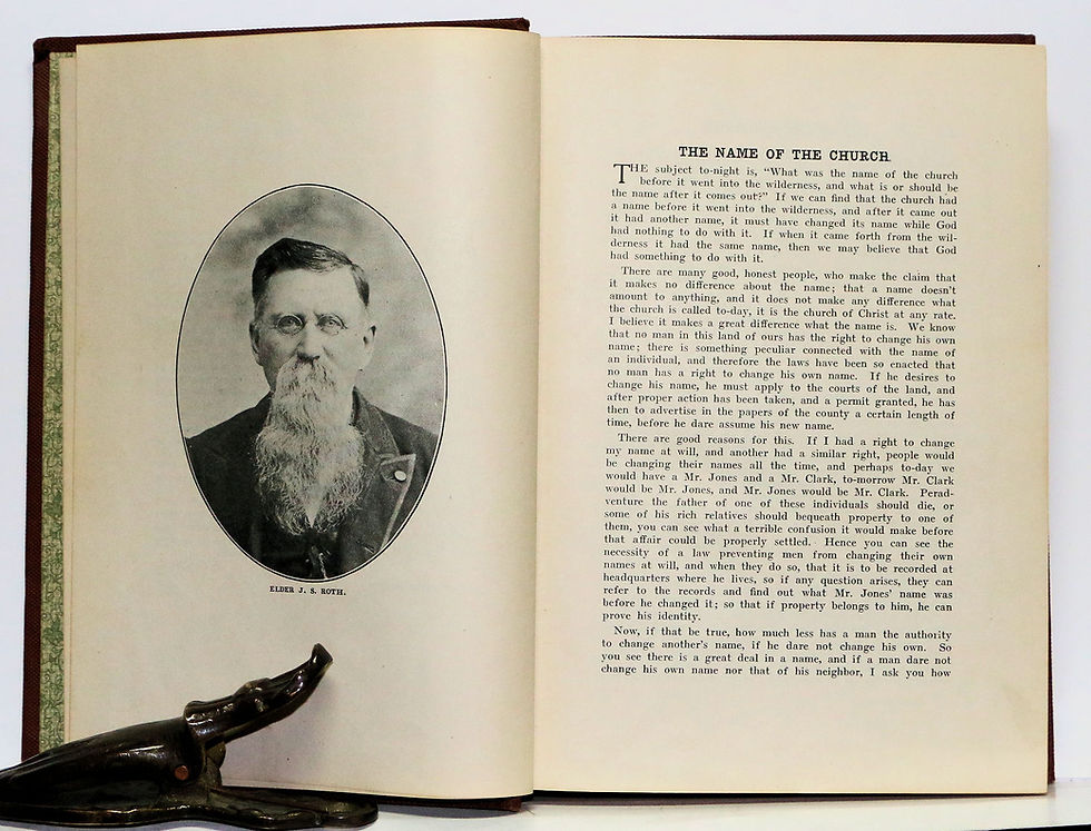 Thumbnail: THE GOSPEL MESSENGER SERMONS AND ARTICLES OF ELDER J. S. ROTH 1911