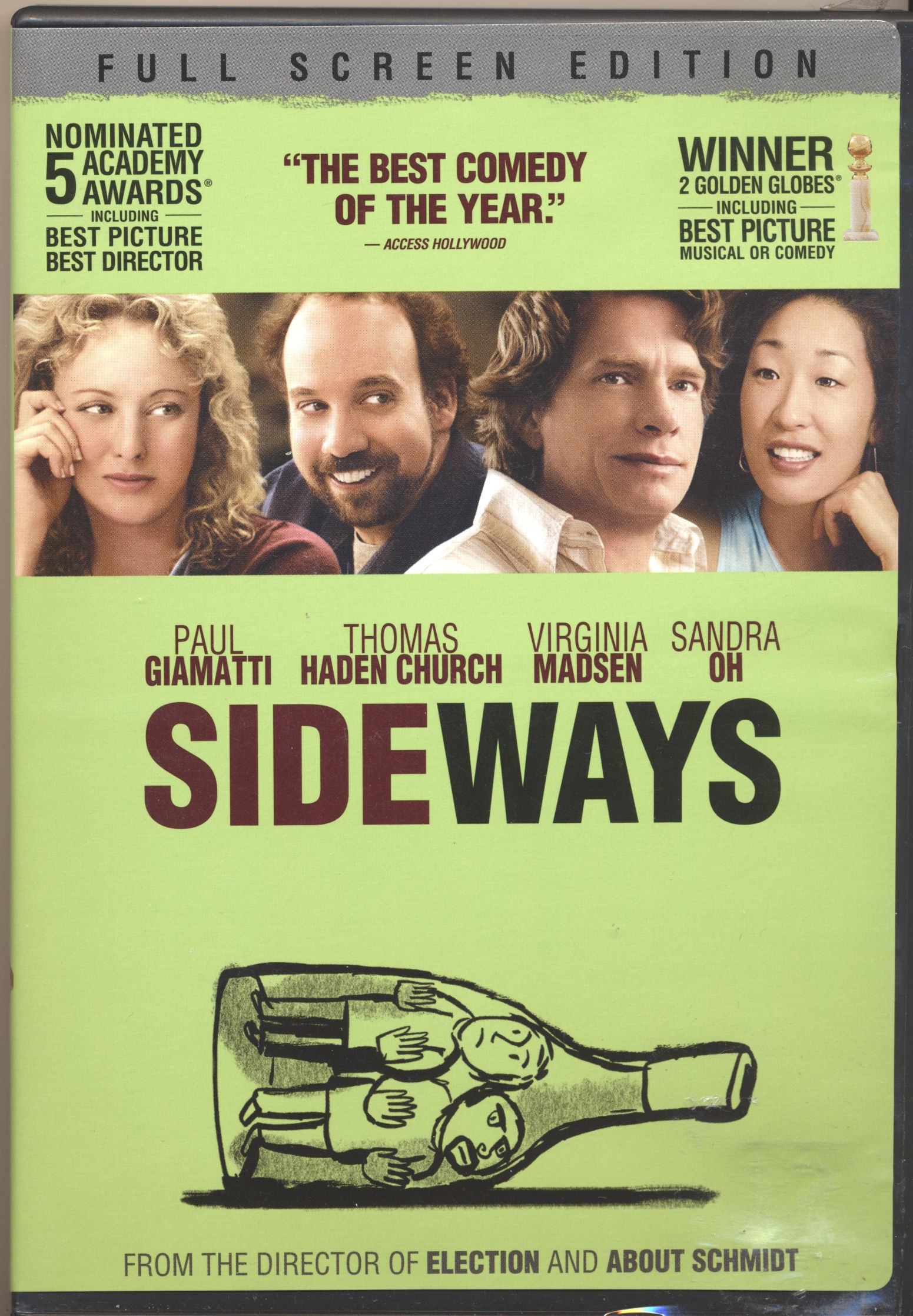 SIDEWAYS starring Paul Giamatti, Thomas Haden Church & Virginia Madsen