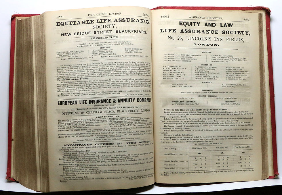 Thumbnail: SMALL EDITION OF THE POST OFFICE LONDON DIRECTORY 1856 Benjamin Disraeli Rare!
