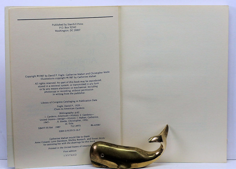 Thumbnail: Clues to American Gardens by David P. Fogle 1987