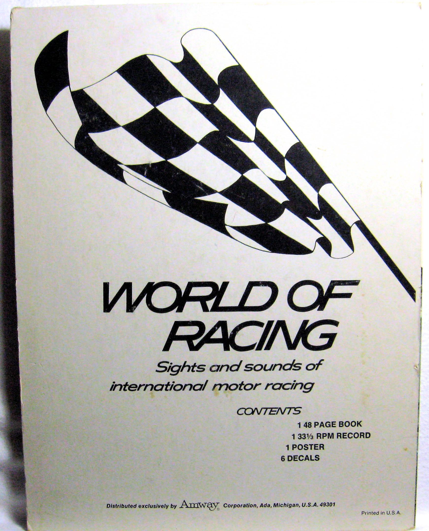 WORLD OF RACING Amway Corporation 1973