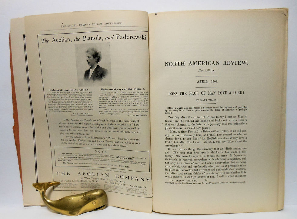 Thumbnail: The NORTH AMERICAN REVIEW April 1902 Mark Twain, Henry James