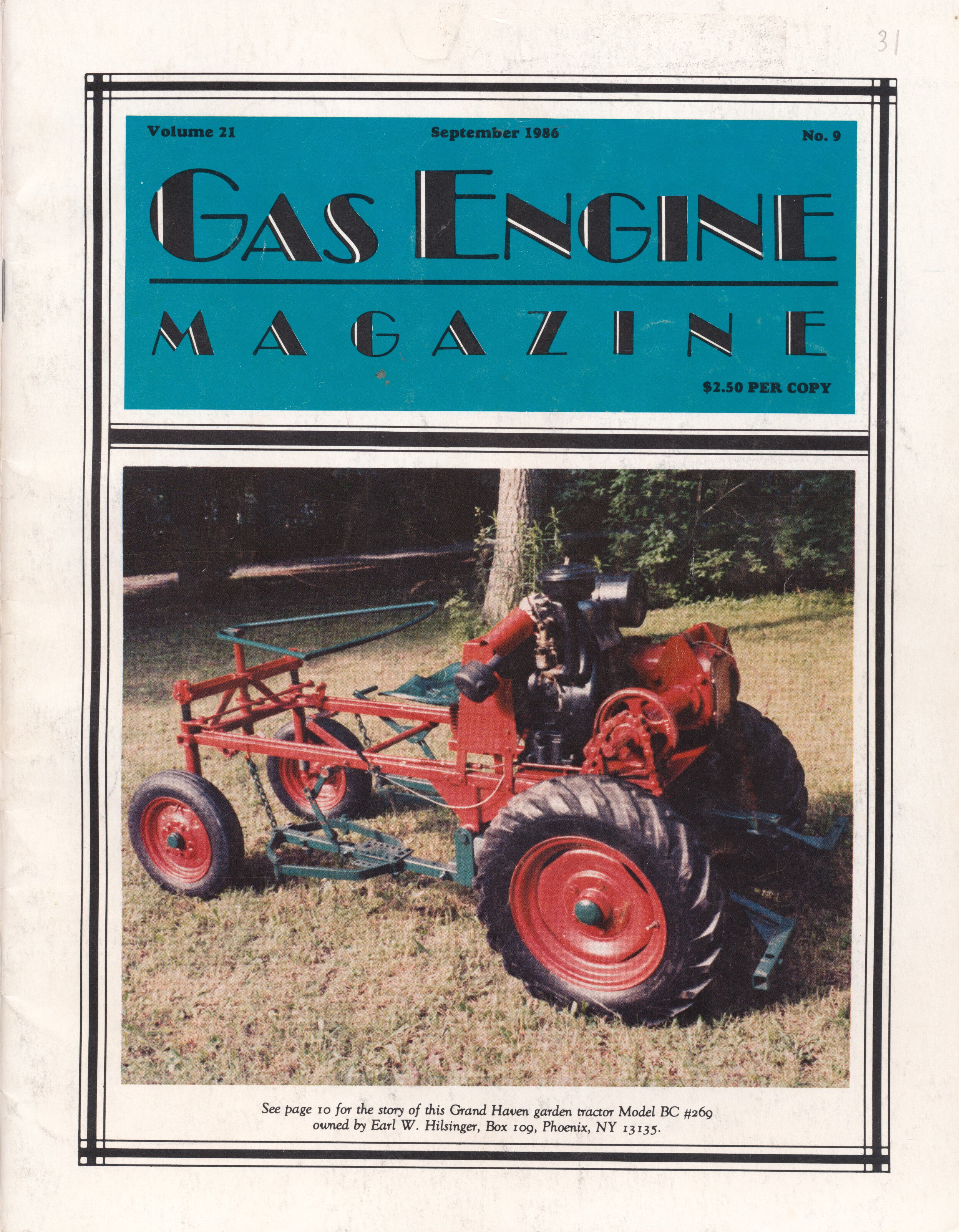 Gas Engine Mag.  September 1986