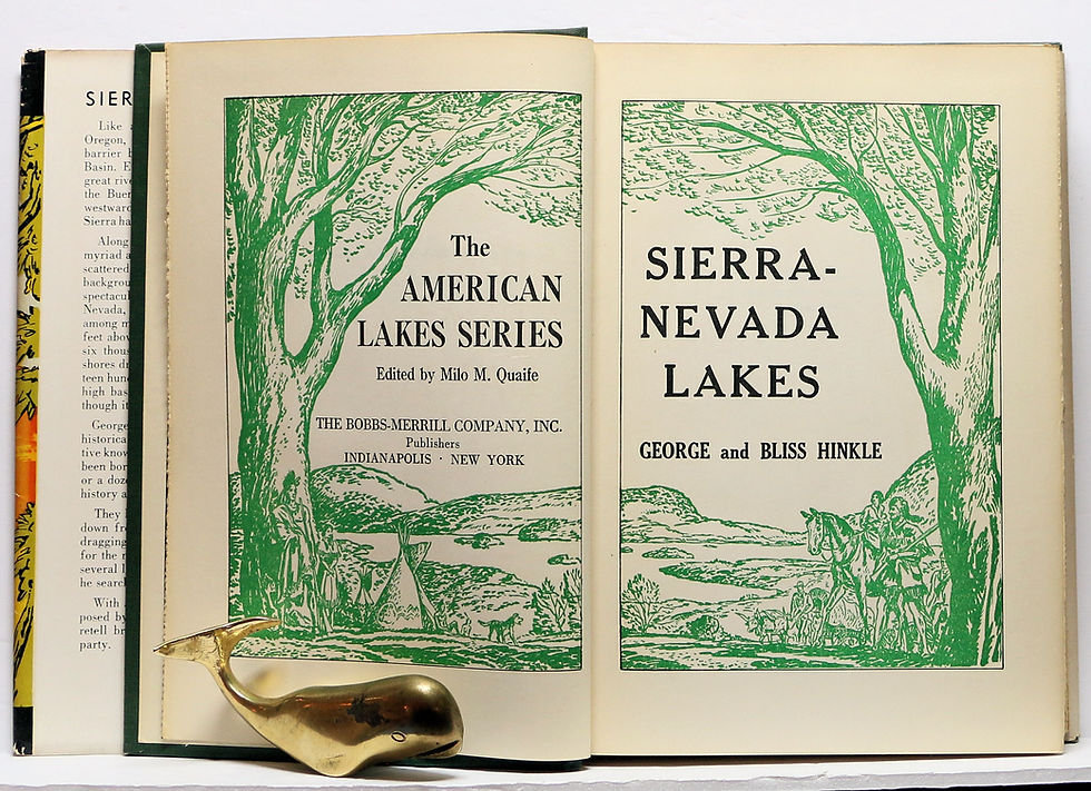 Thumbnail: SIERRA-NEVADA LAKES (The AMERICAN LAKES SERIES) GEORGE and BLISS HINKLE