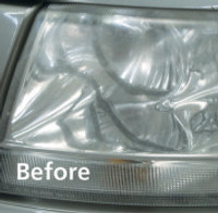 Before Headlight Restoration