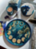 Thumbnail: Mediterranean Moon Cycle Tarot Card Tray