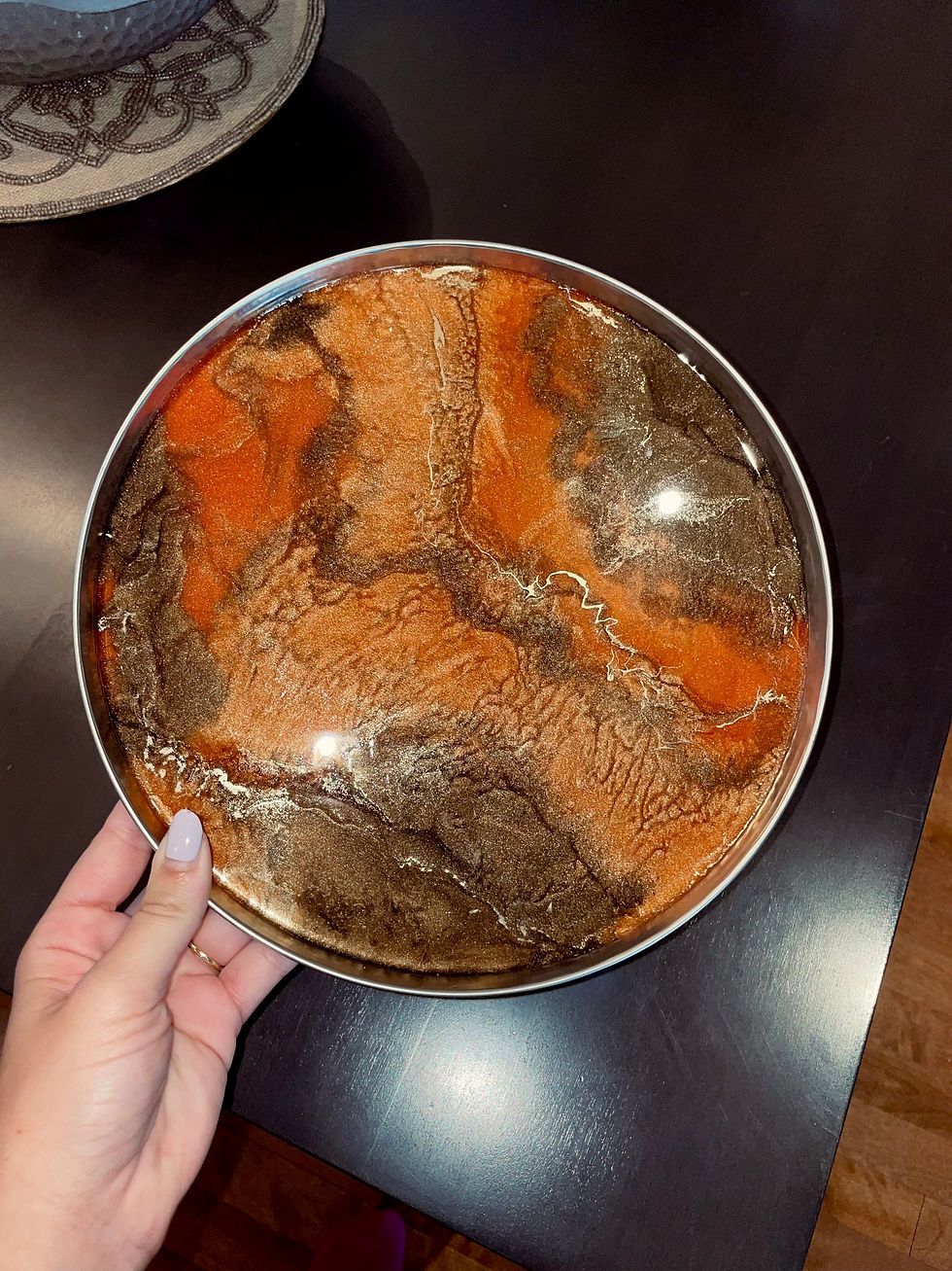 Thumbnail: Autumn Orange and Bronze Citrine Spirit Tray