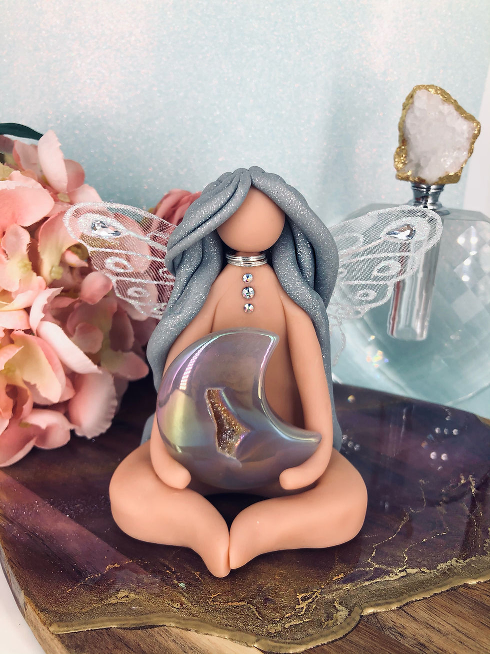 Thumbnail: Aura Quartz Crescent Moon Fairy