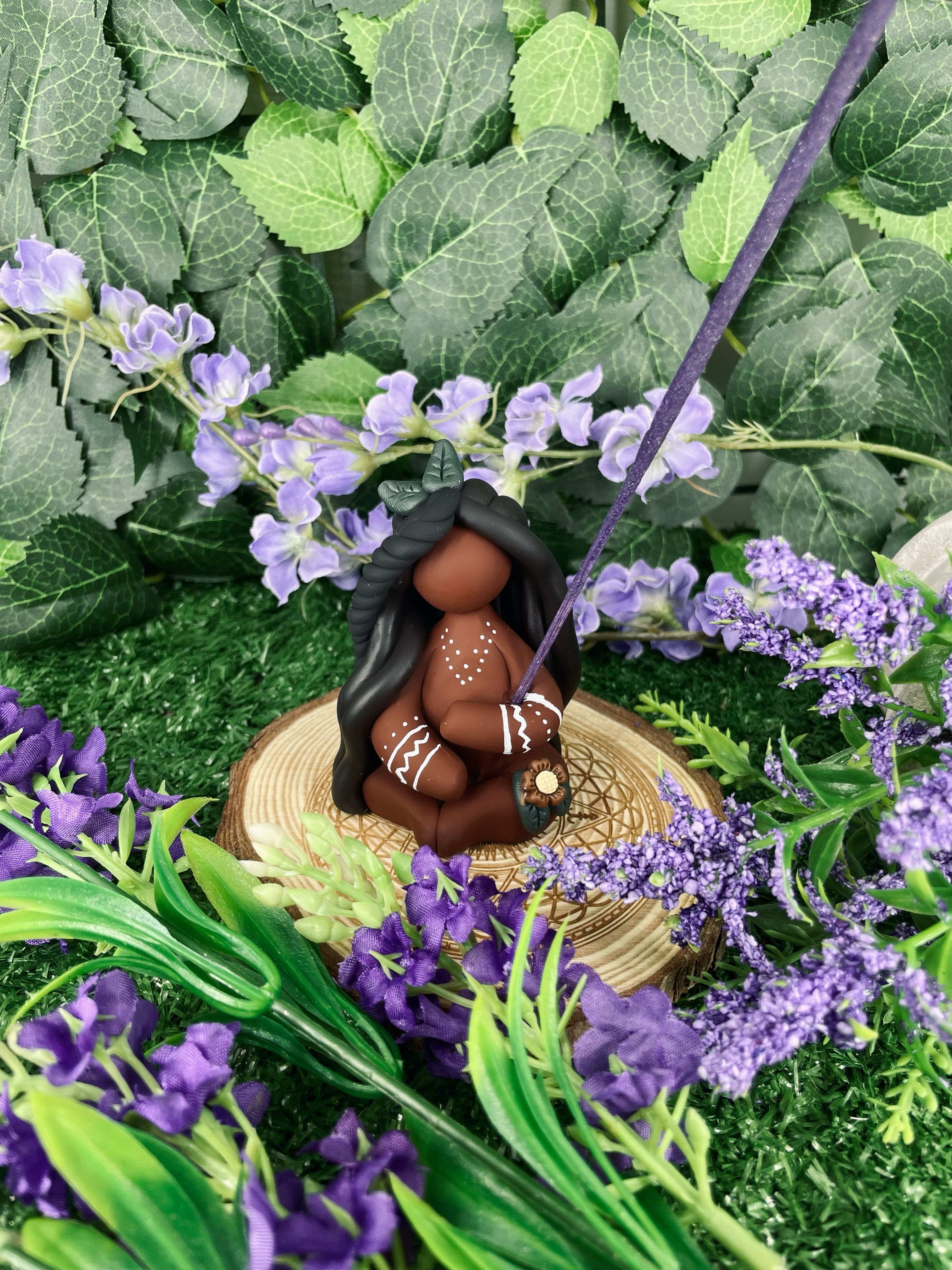 Tribal Incense Holder Goddess