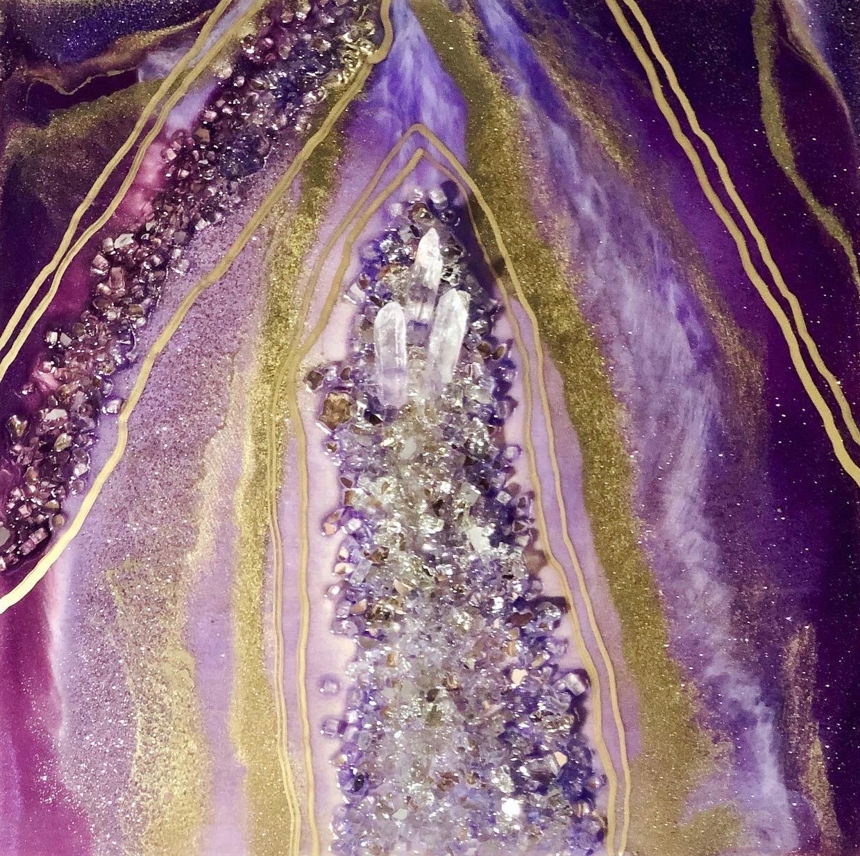Purple Amethyst Art