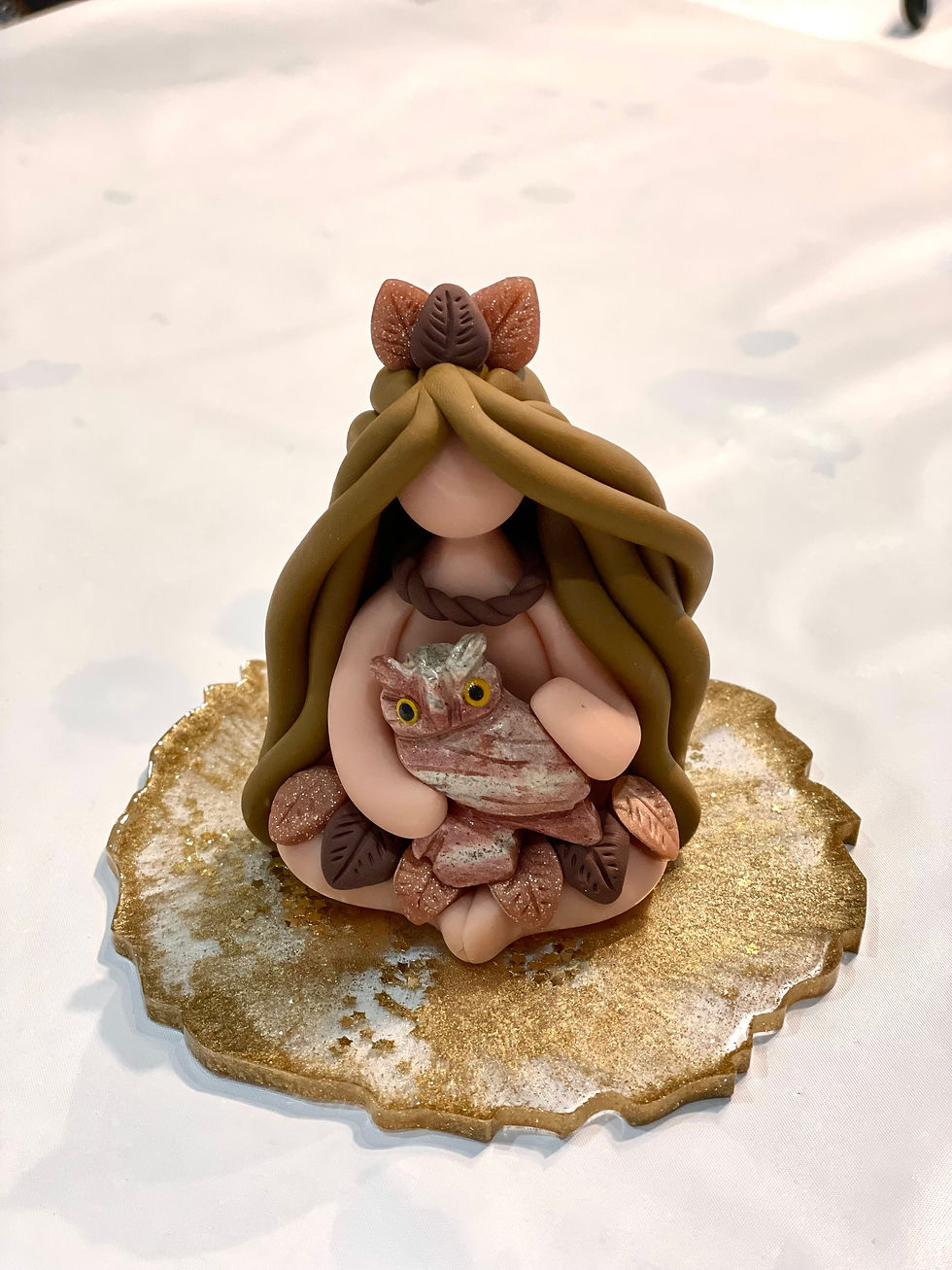 Thumbnail: Gold Stars Goddess Coaster.