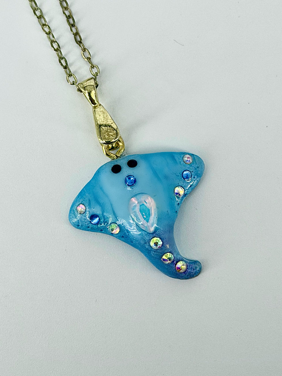 Thumbnail: Blue Manta Ray Charm