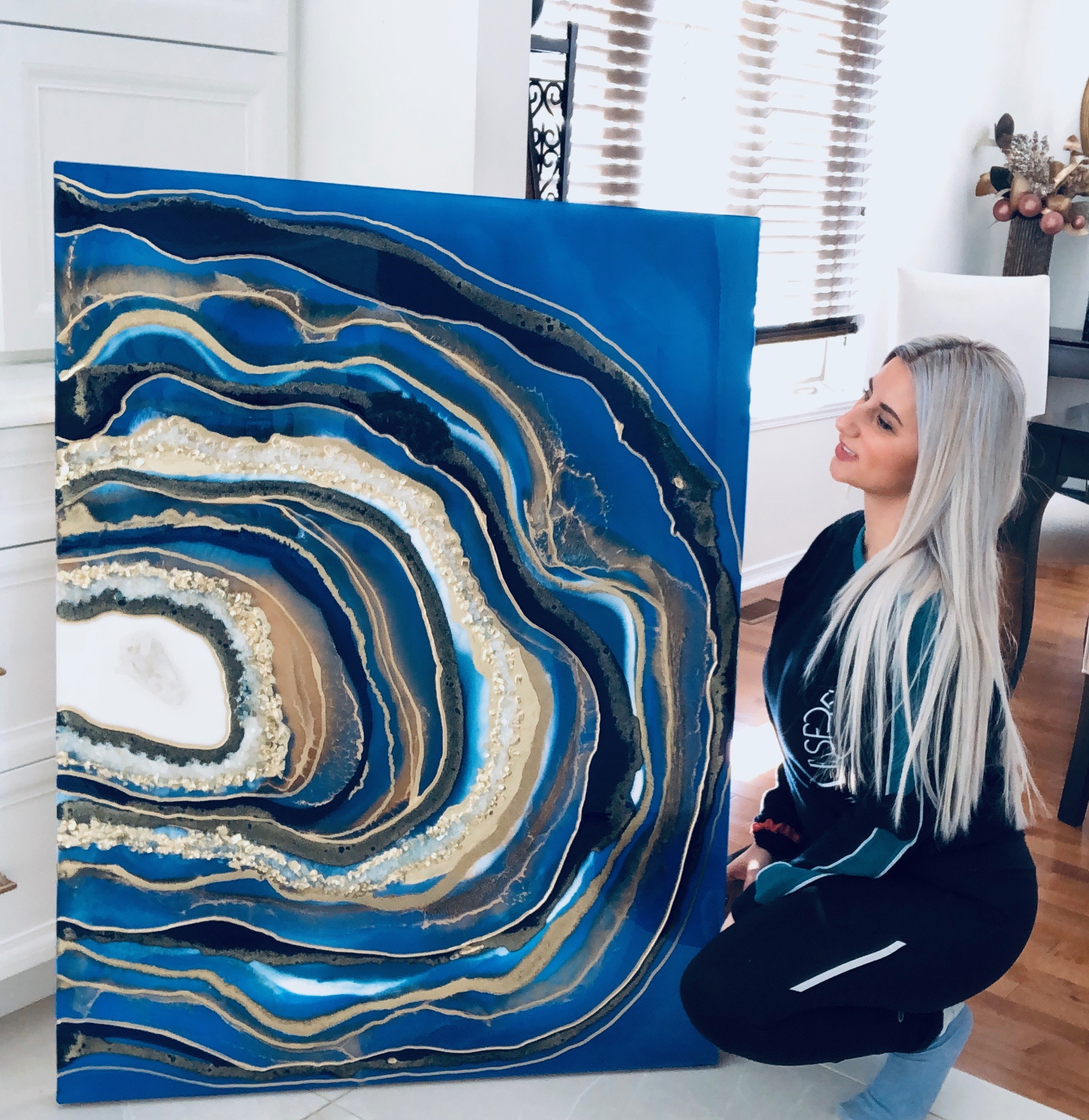 Geode art Crystal Art piece by Gigi_manuela
