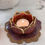 Thumbnail: Deep Rose Lotus Flower Candle Holder