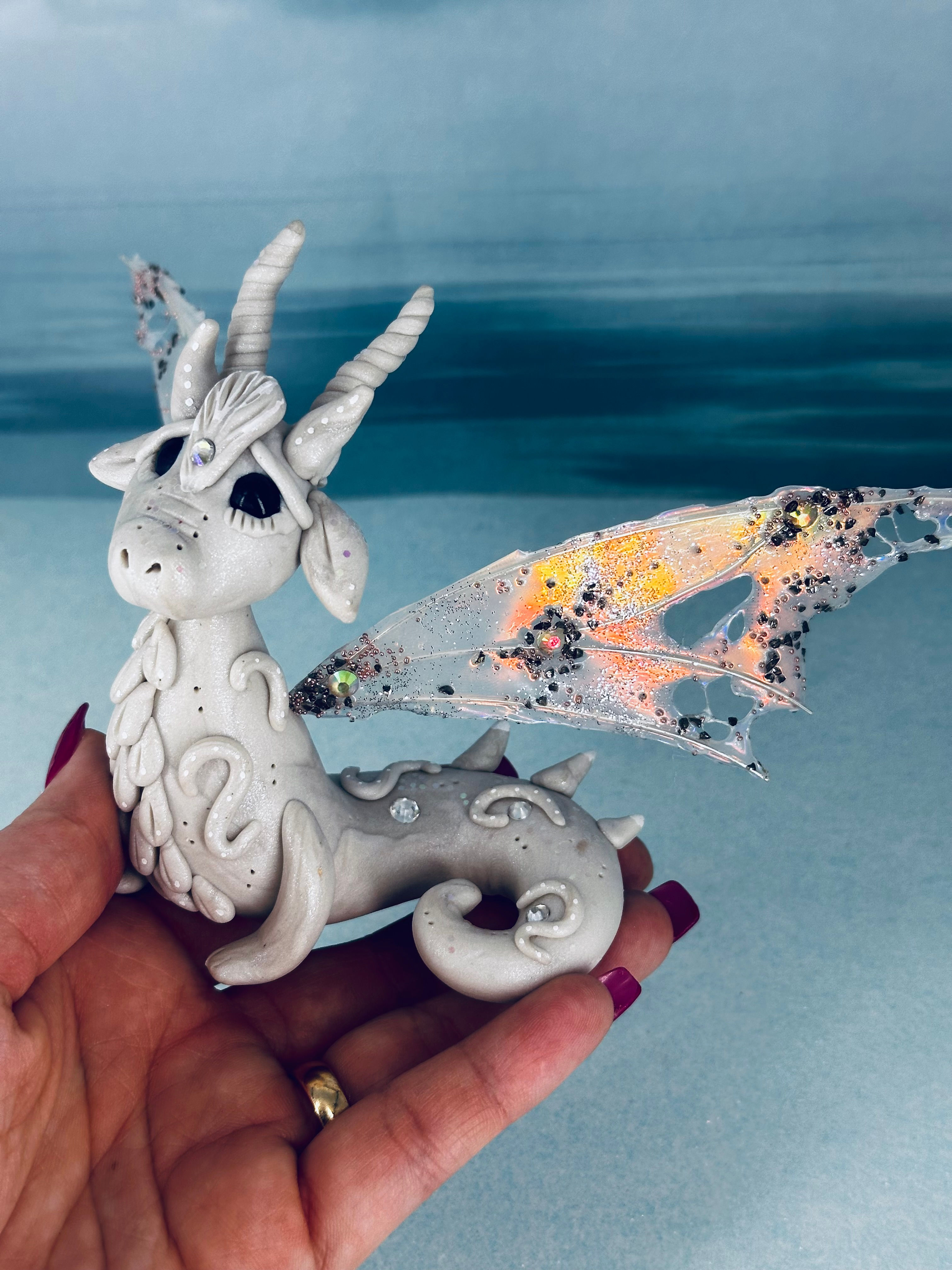 Pearl Moon Crystal Dragon