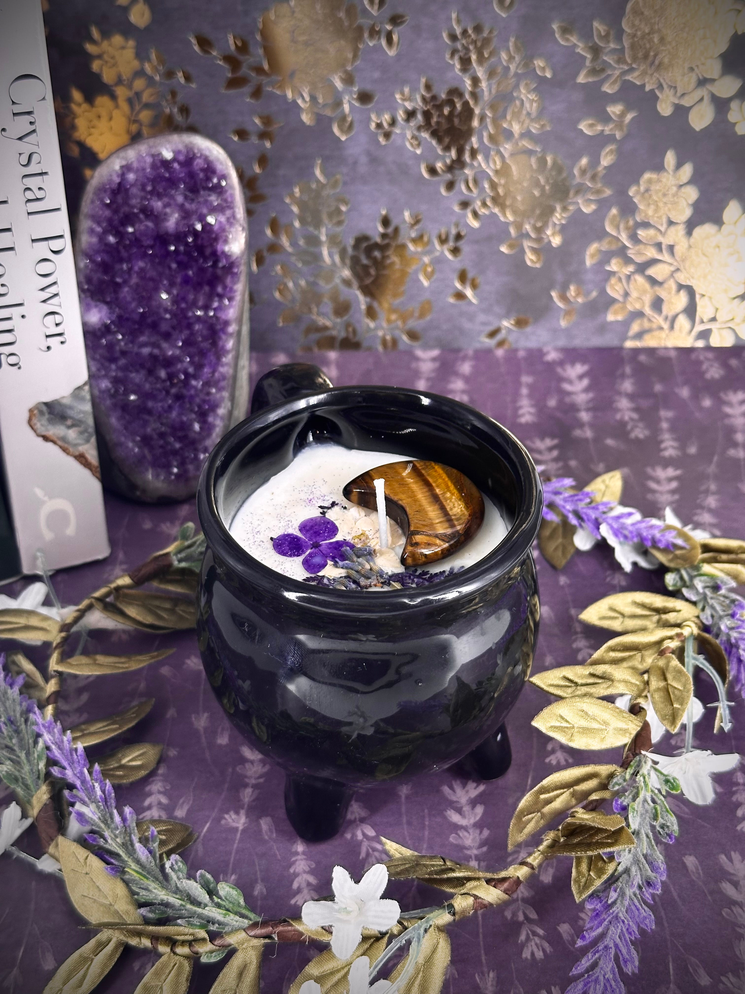 Protection Candle & Cauldron