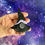 Thumbnail: Crystal Witch Hat Magnet in Black