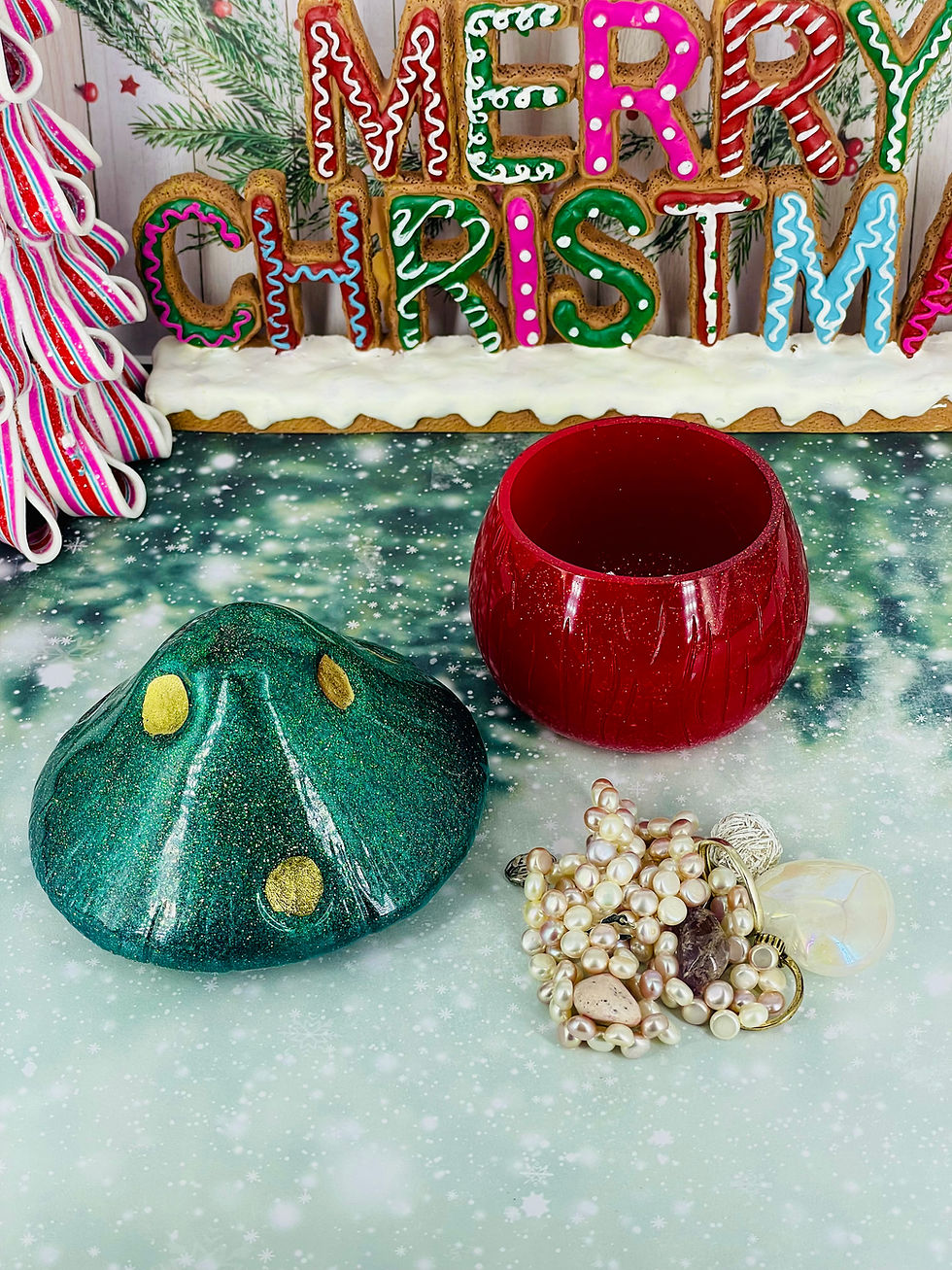Thumbnail: Christmas Mushroom Jewelry Box