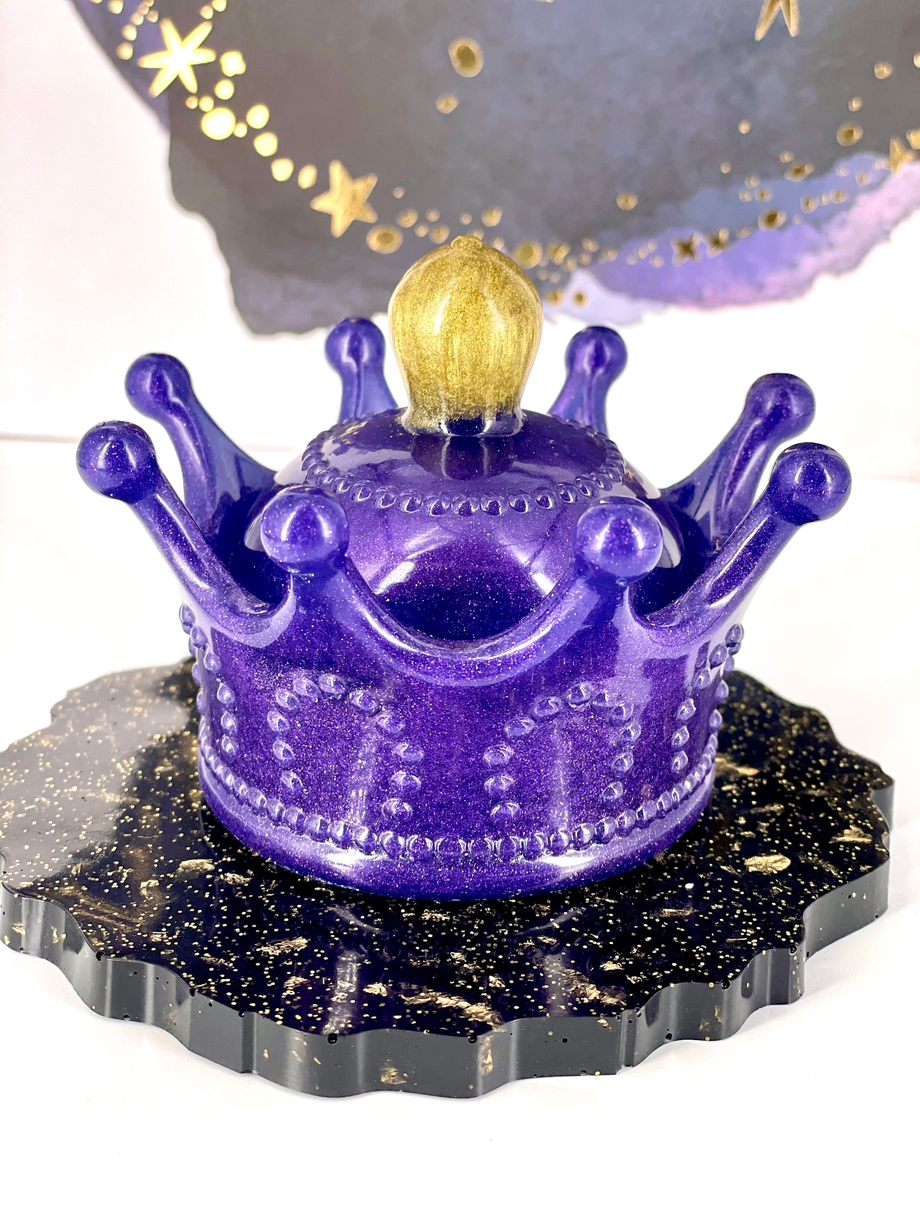Amethyst Queen Crown Trinket Dish