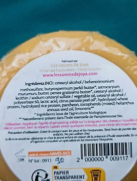 avis apres shampoing face arriere les savons de joya