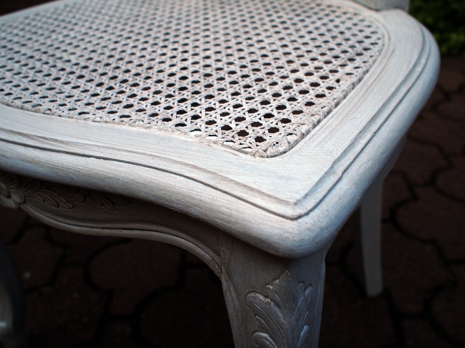 Aperçu patine blanc gris perle clair