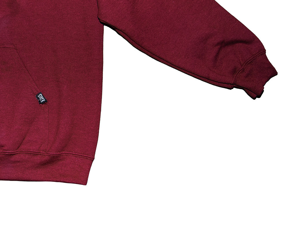 Thumbnail: Stay K - Logo Hoodie - maroon/black embroidery