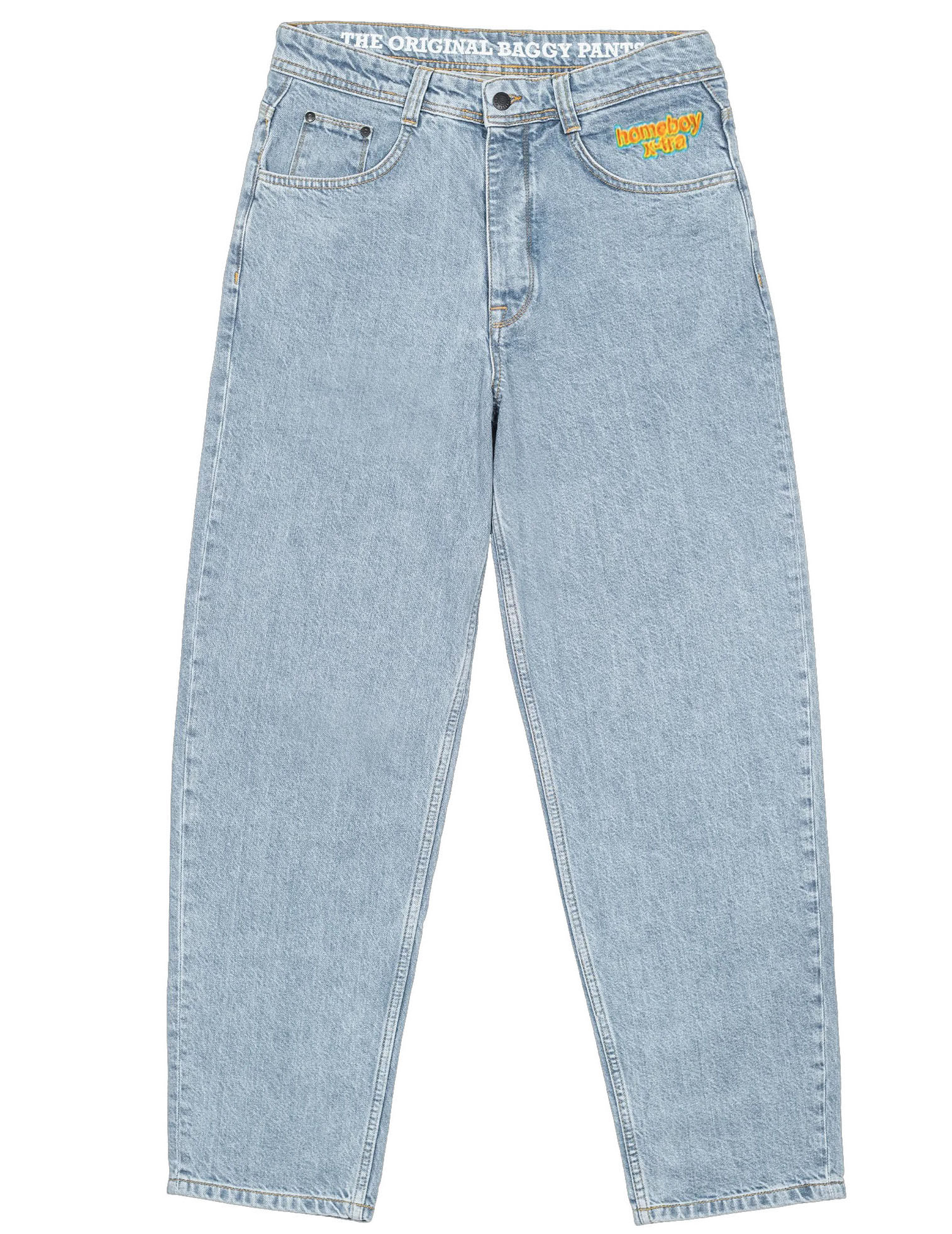 Homeboy - Baggy Denim Pants - moon