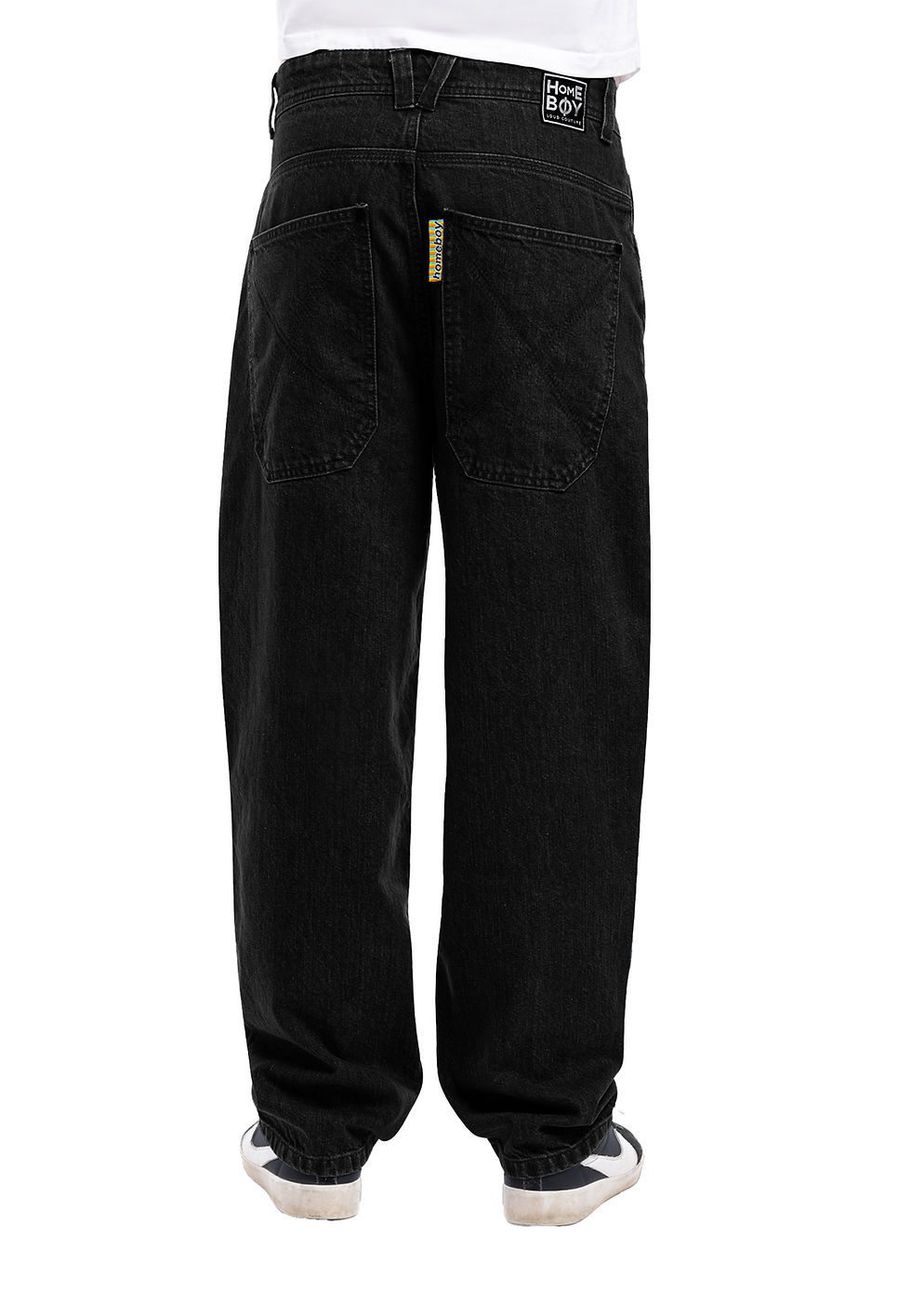 Thumbnail: Homeboy - Baggy Denim Pants - washed black