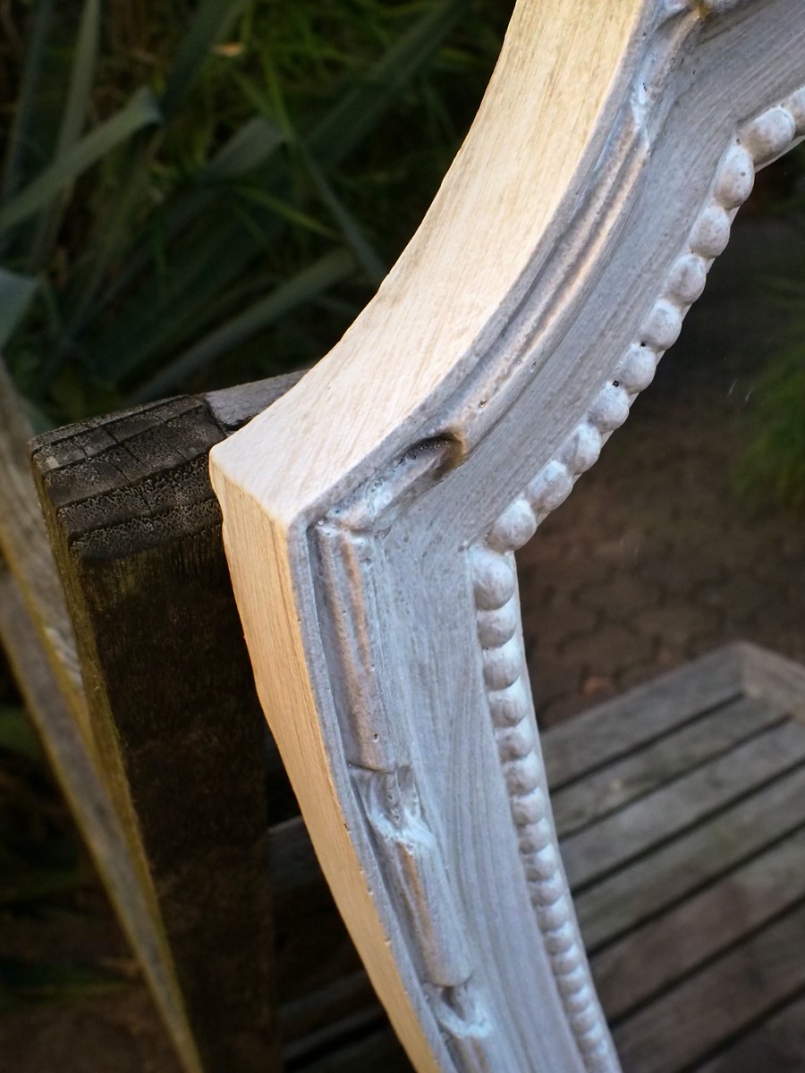 Aperçu patine blanc gris perle clair