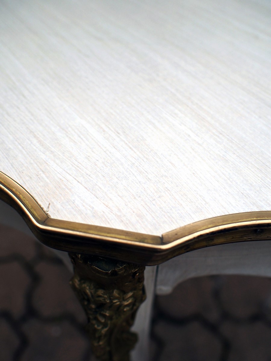 Aperçu patine blanc gris perle clair