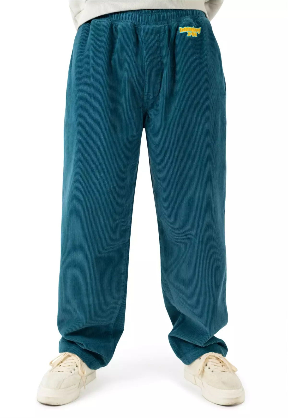 Homeboy - Beach Baggy Corduroy Pants - petrol - L