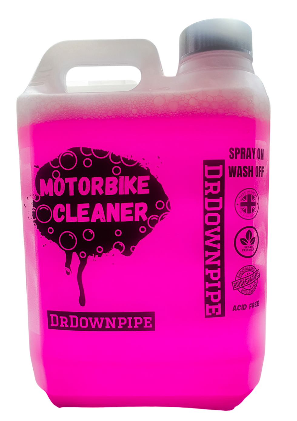 Motorbike Cleaner Spray On Wash Off 2 Litre DrDownpipe