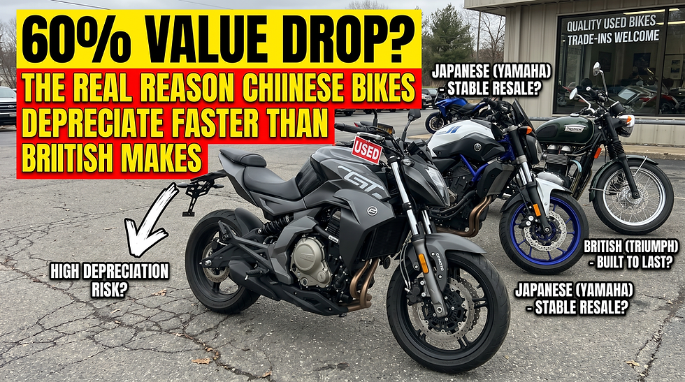 60% Value Drop? The Real Reason Chinese Bikes Depreciate Faster Than Japanese & British Makes