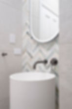 Hawthorne Residence, Bathroom, White, Grey, Elm interiors