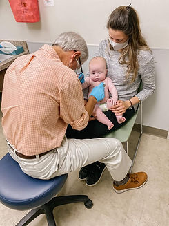 Dr. Lee with a patient