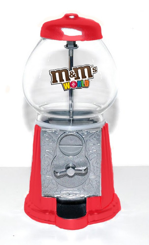 M&M Candy Dispenser with 1 .lb of MMs | American Gumball Mac