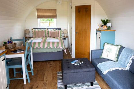 Glamping with bedding supplied
