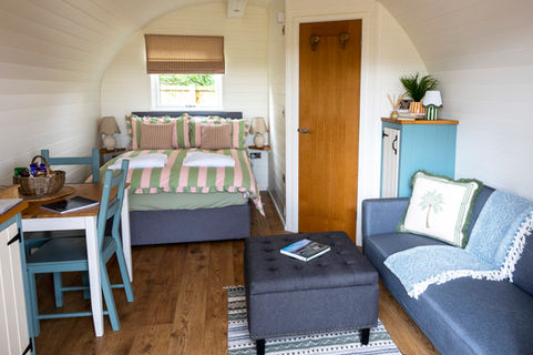 Glamping with bedding supplied