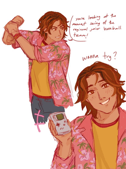 Fan art of Daisuke from Mouthwashing the game