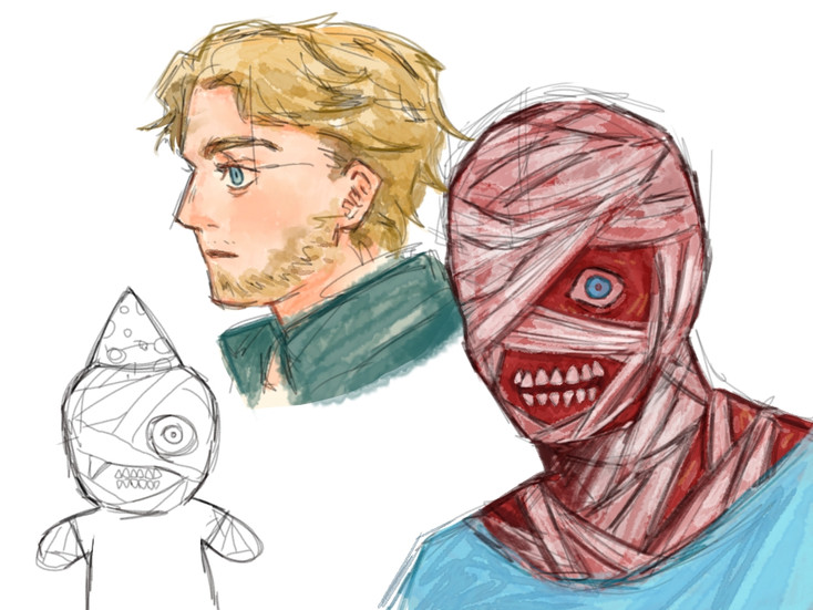 captain curly from mouth washing