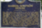 historic marker reads Harris Simpson home