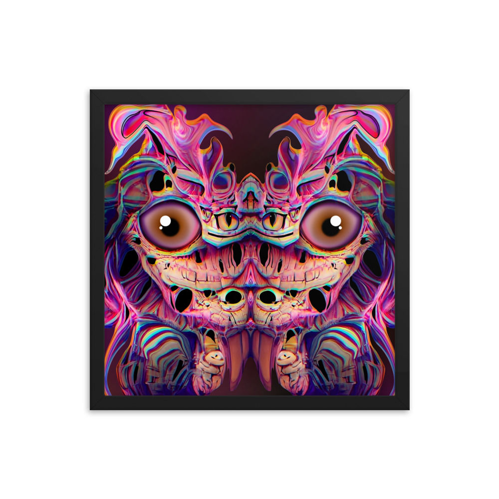 Framed Monster Poster