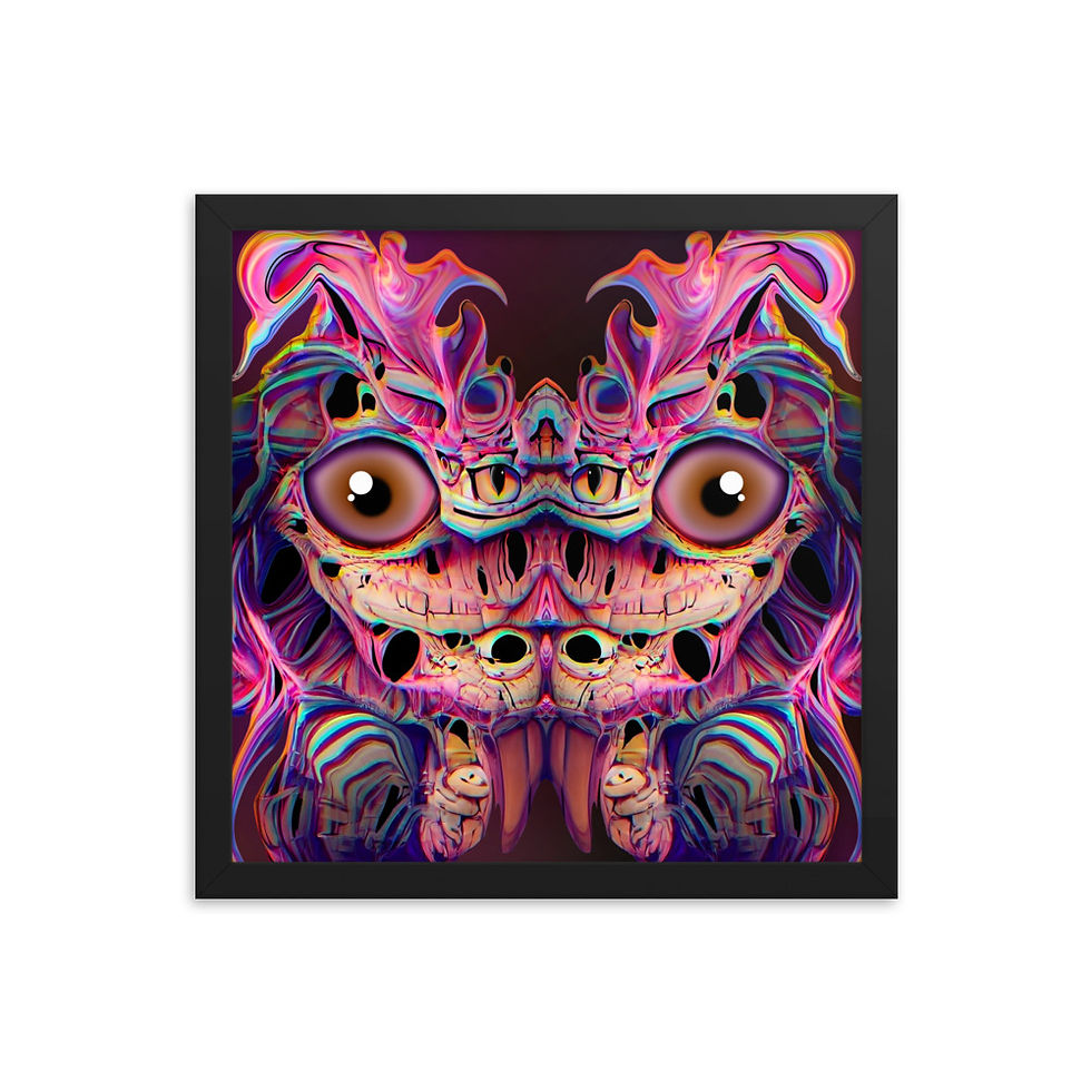 Thumbnail: Framed Monster Poster