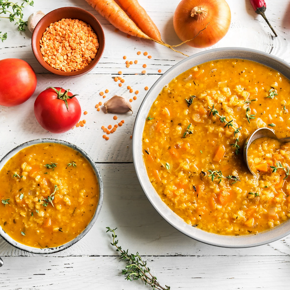 Protein-Packed Lentil Soup With Vegetables