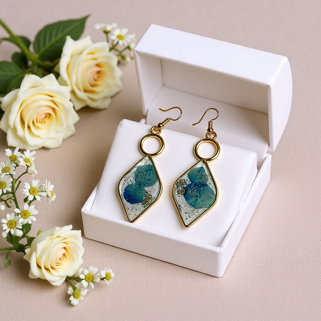 Real Flower Earrings RFE004