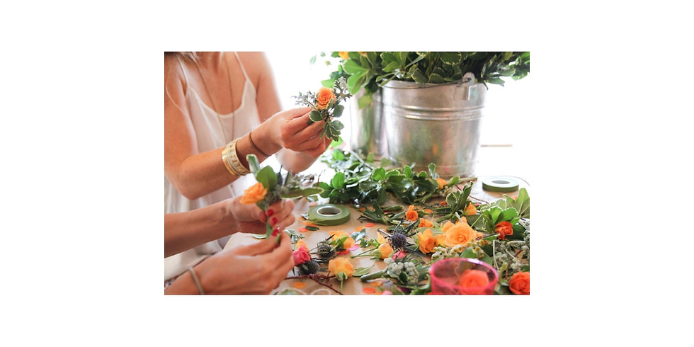 Galentine's Floral Crown Worshop