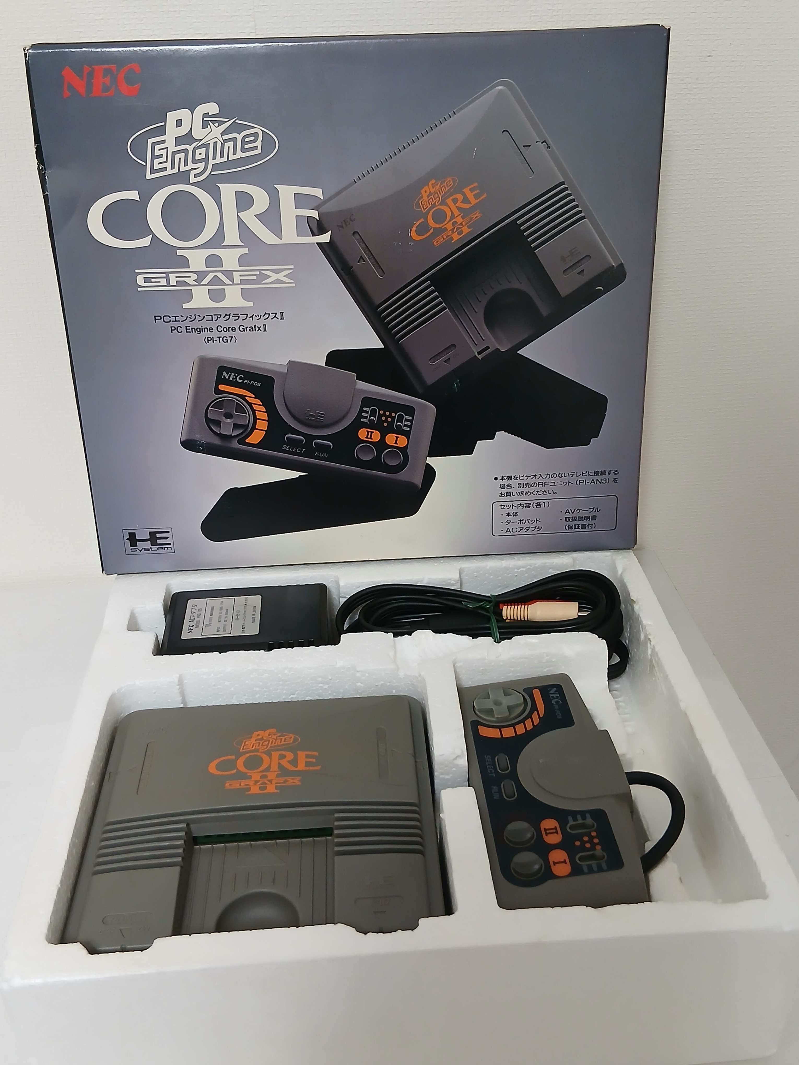 NEC PC Engine Core Grafx II Console PI-TG7 Boxed (no manual) - Japan